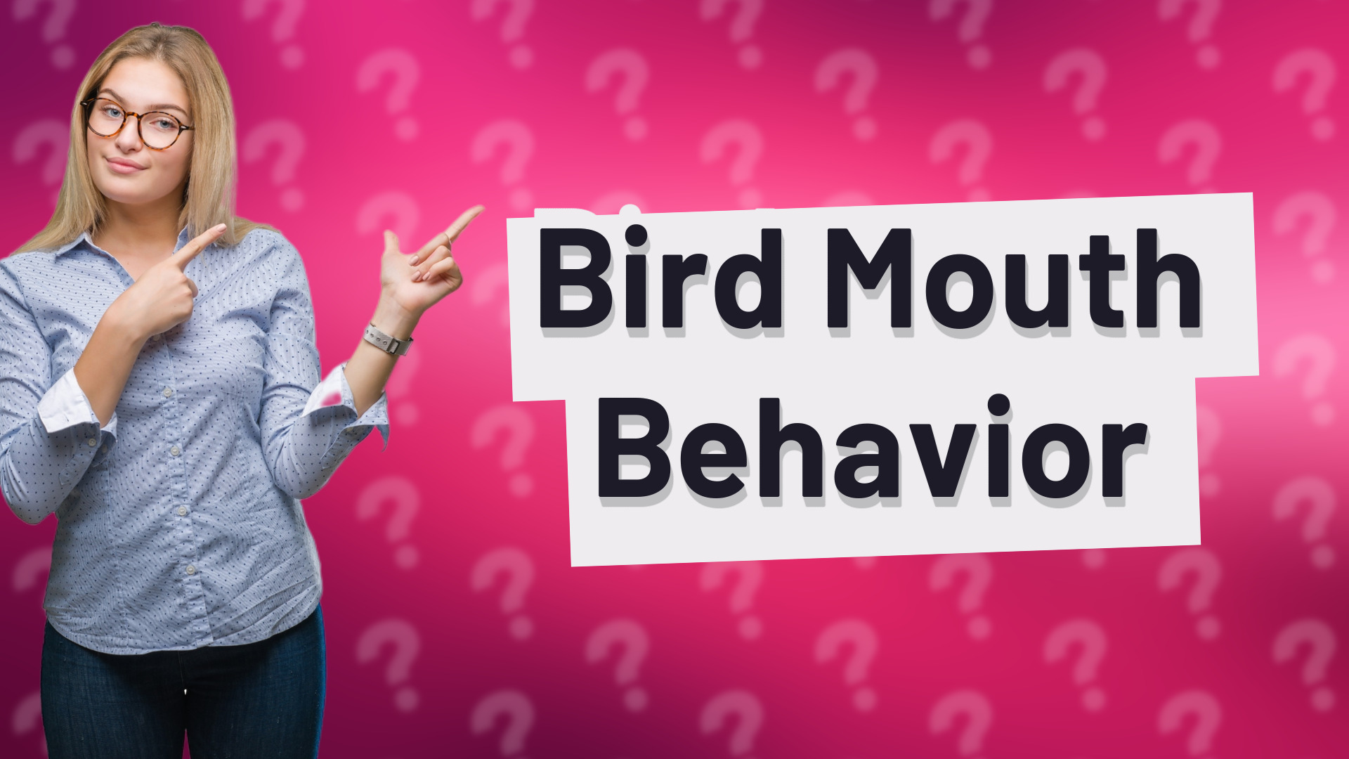 Bird Mouth Behavior