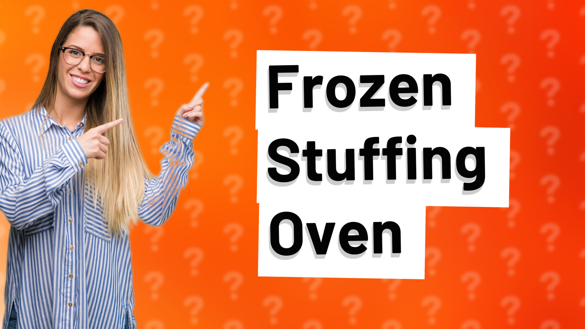Frozen Stuffing Oven
