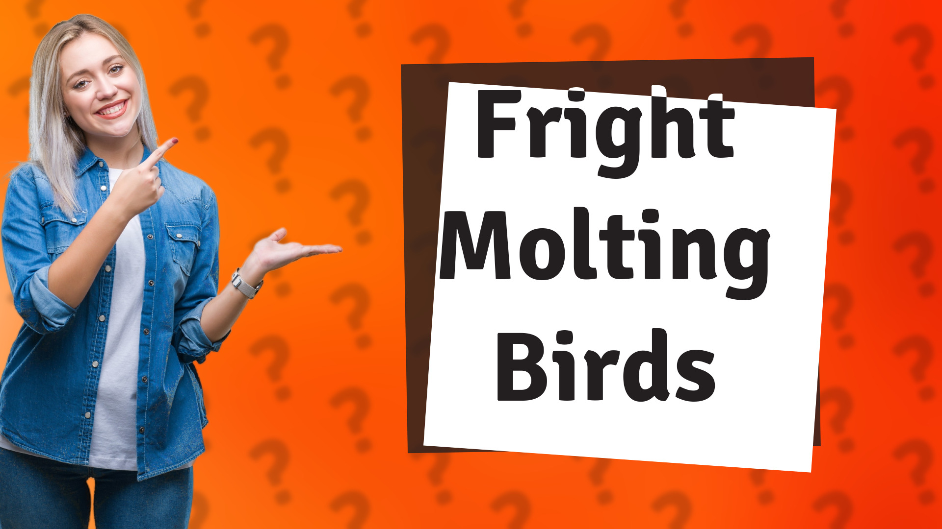 Fright Molting Birds