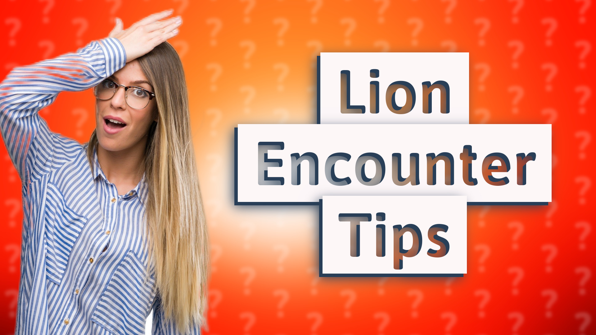 Lion Encounter Tips