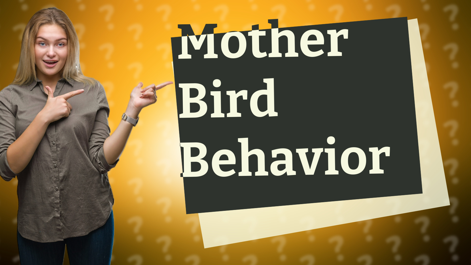 Mother Bird Behavior