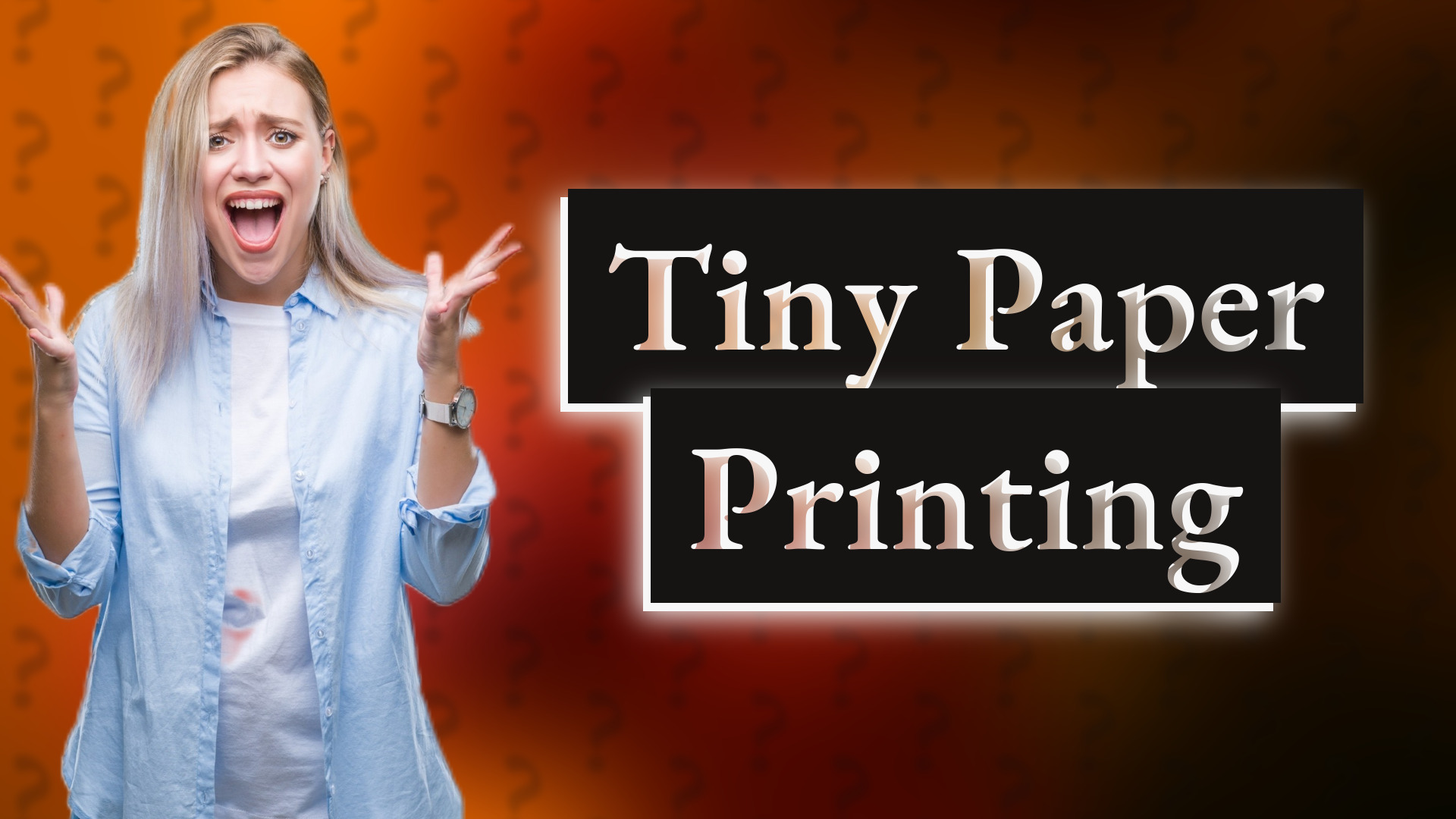 Tiny Paper Printing