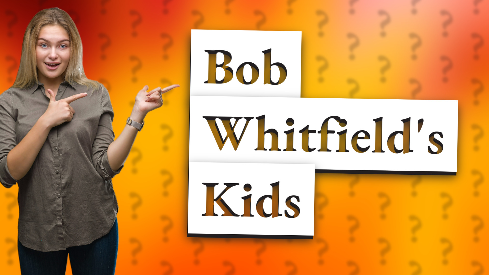 Bob Whitfield's Kids