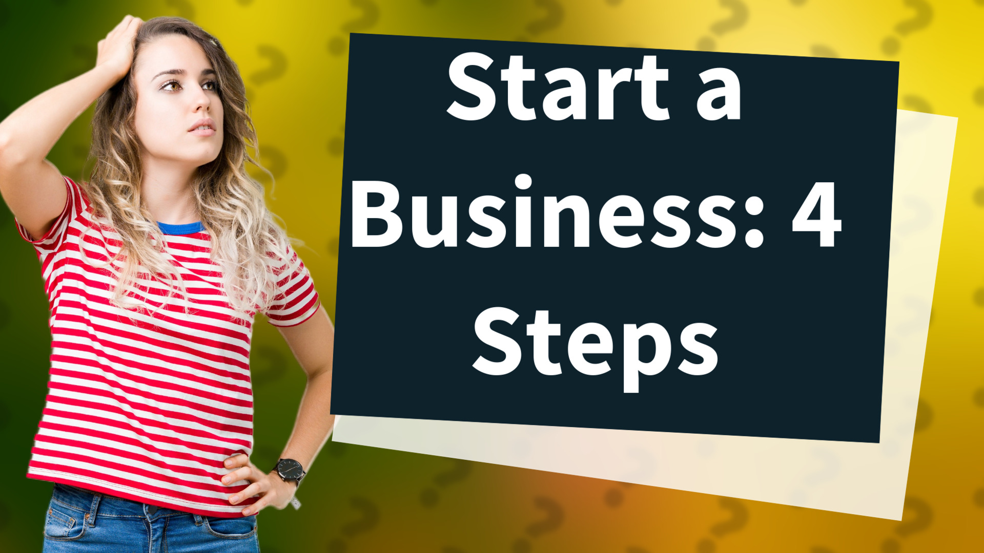 Start a Business: 4 Steps