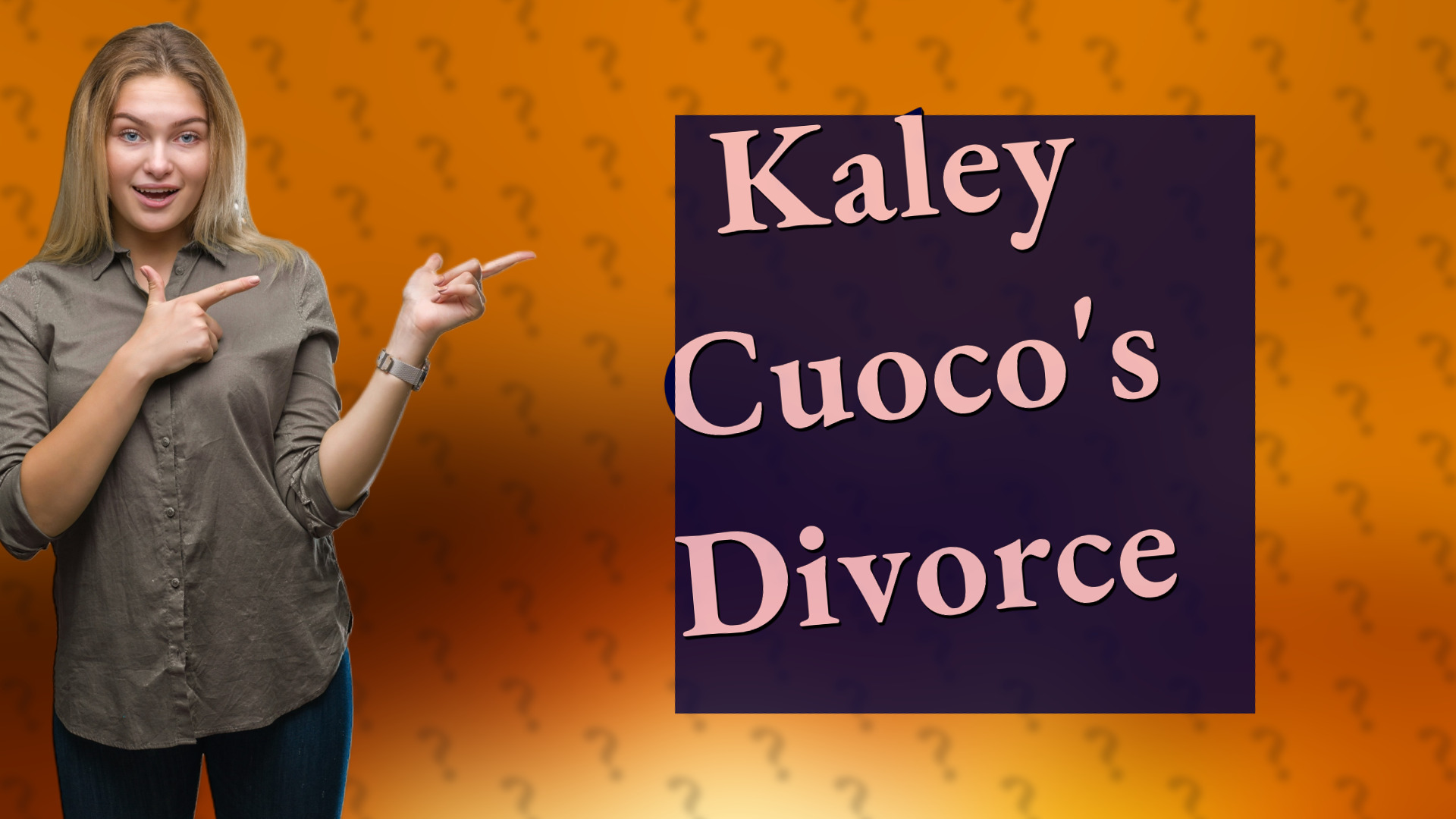 Kaley Cuoco's Divorce