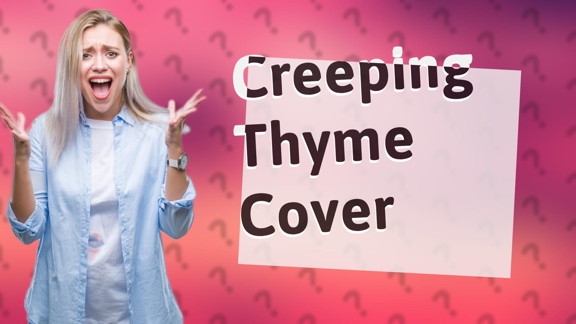 Creeping Thyme Cover