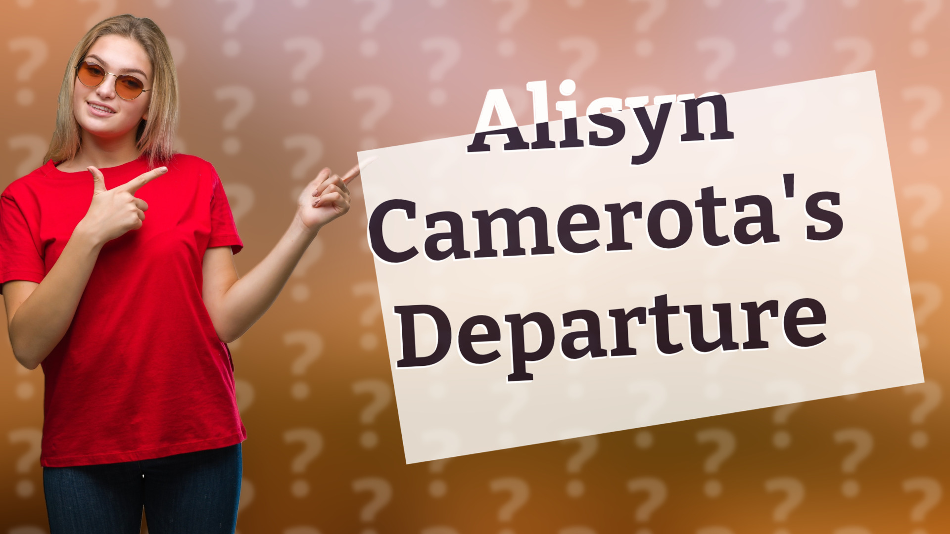 Alisyn Camerota's Departure