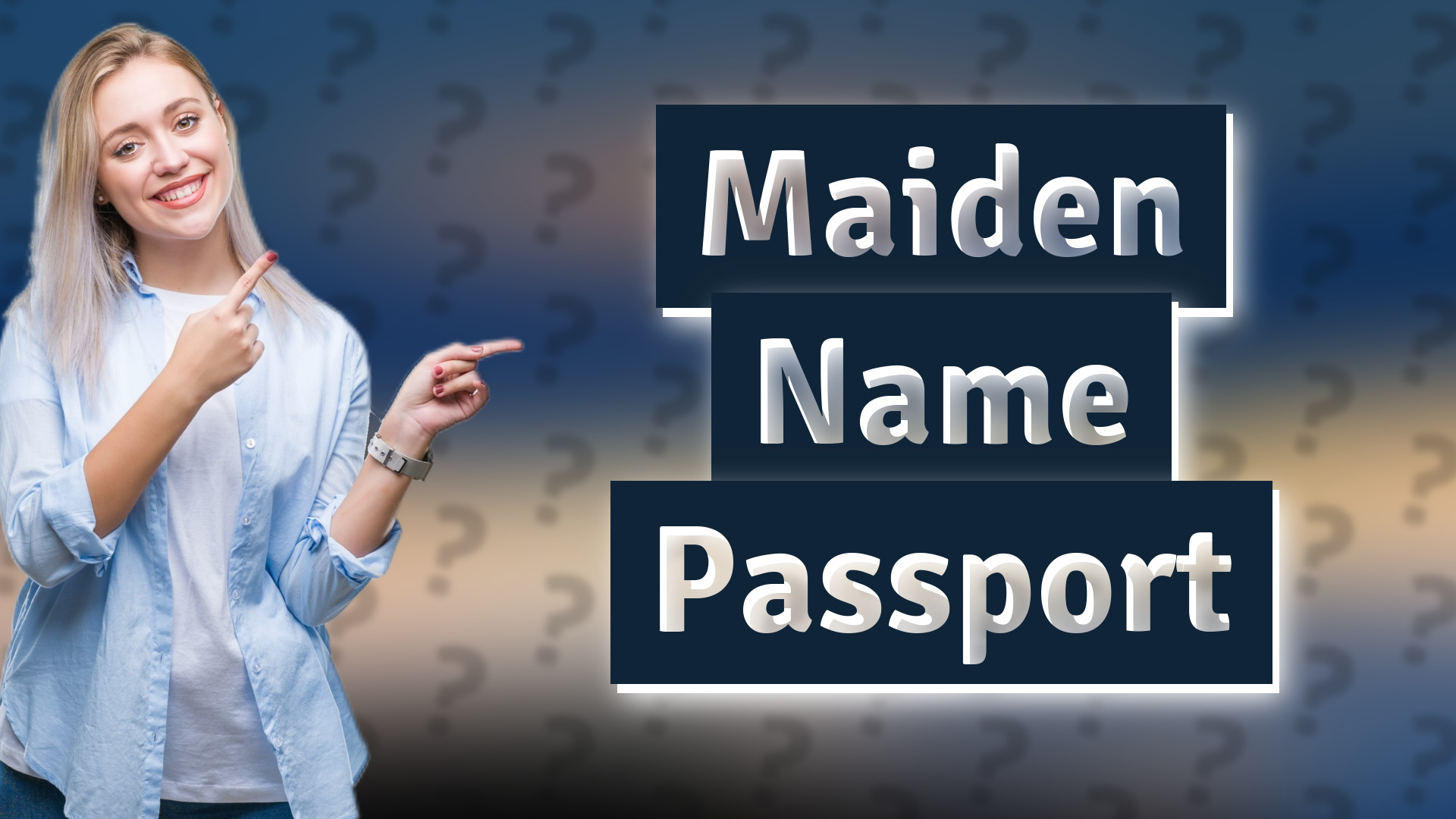 Maiden Name Passport