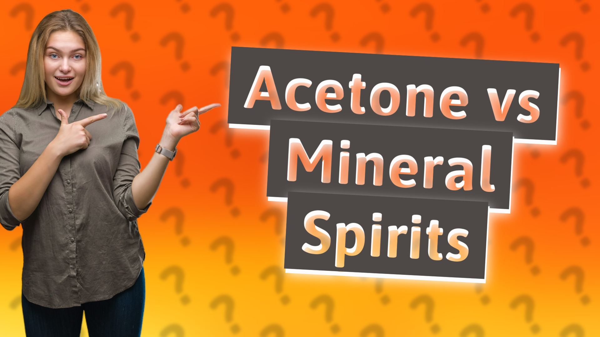Acetone vs Mineral Spirits