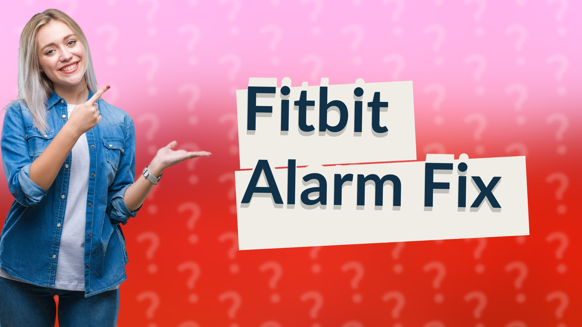 Fitbit Alarm Fix