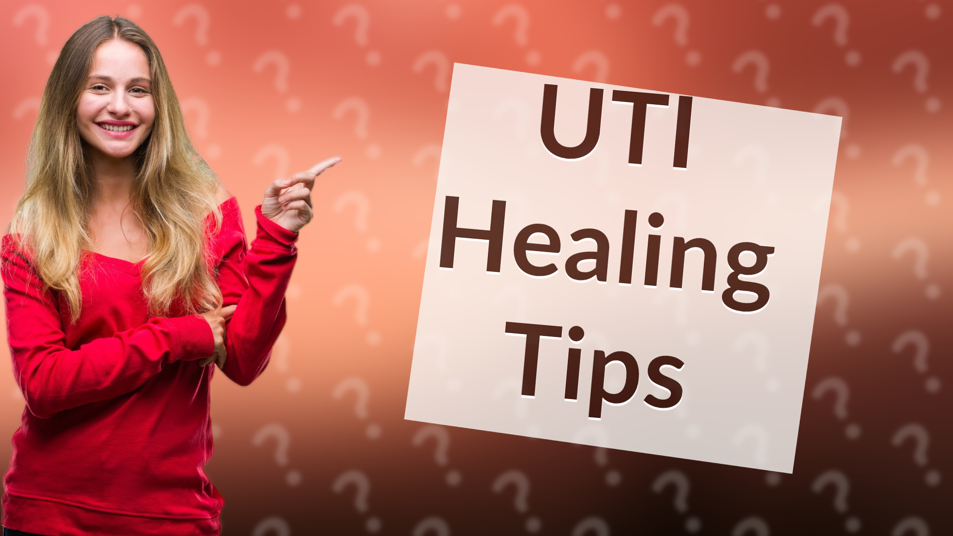 UTI Healing Tips