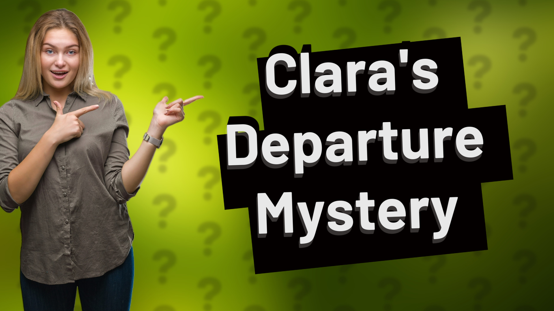 Clara's Departure Mystery