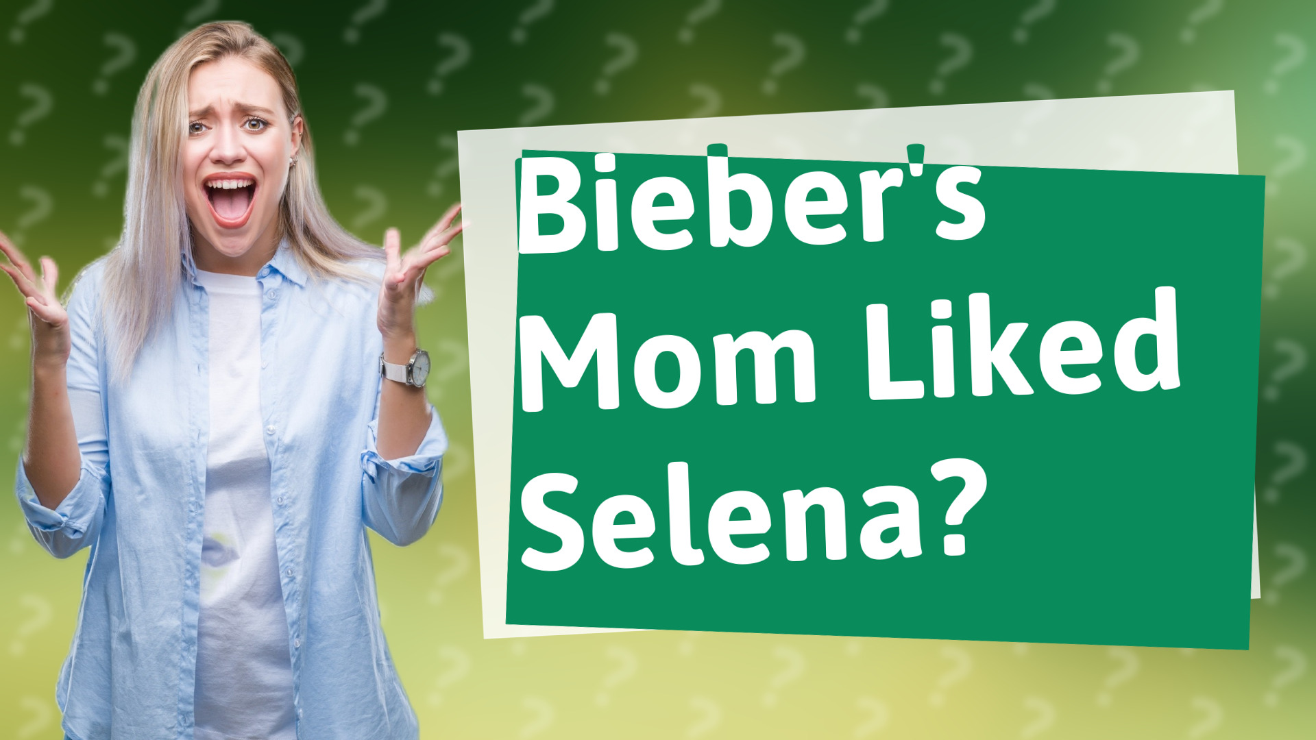 Bieber's Mom Liked Selena?