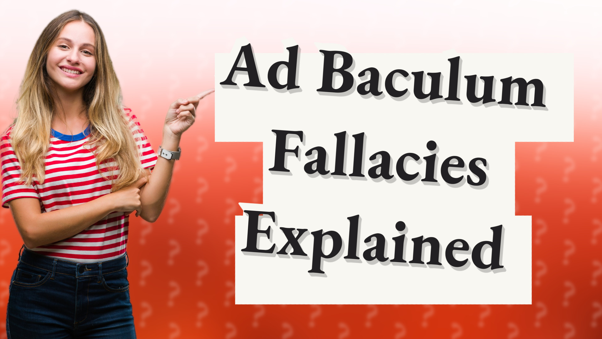 Ad Baculum Fallacies Explained