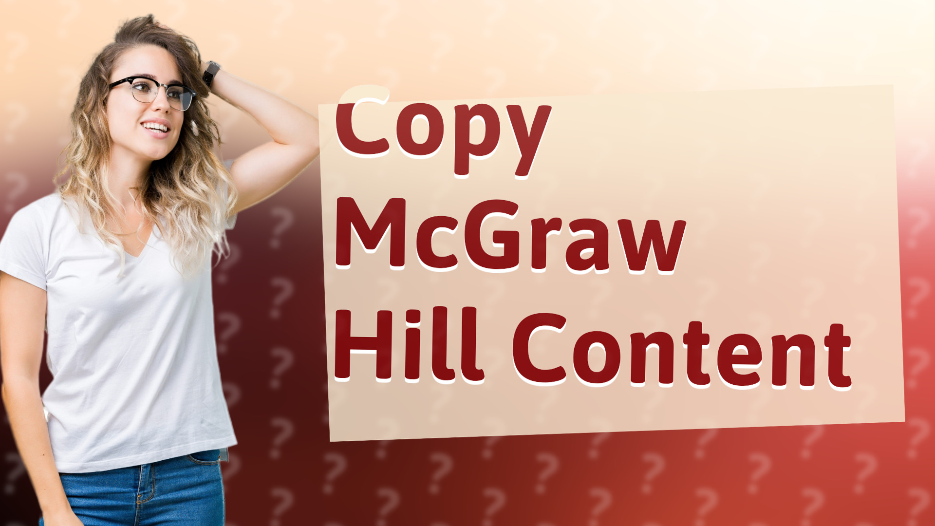 Copy McGraw Hill Content