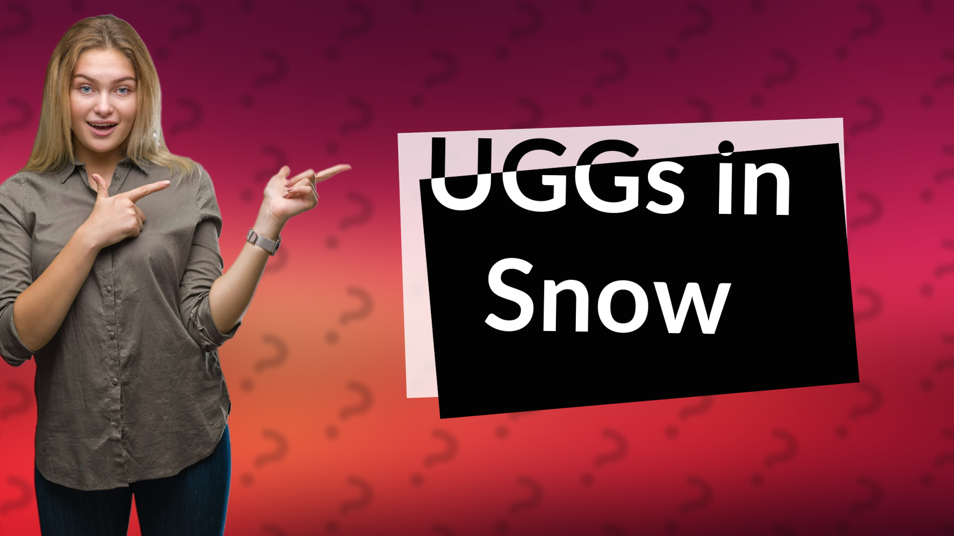UGGs in Snow