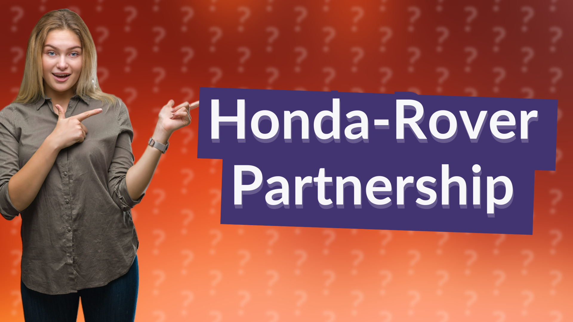 Honda-Rover Partnership