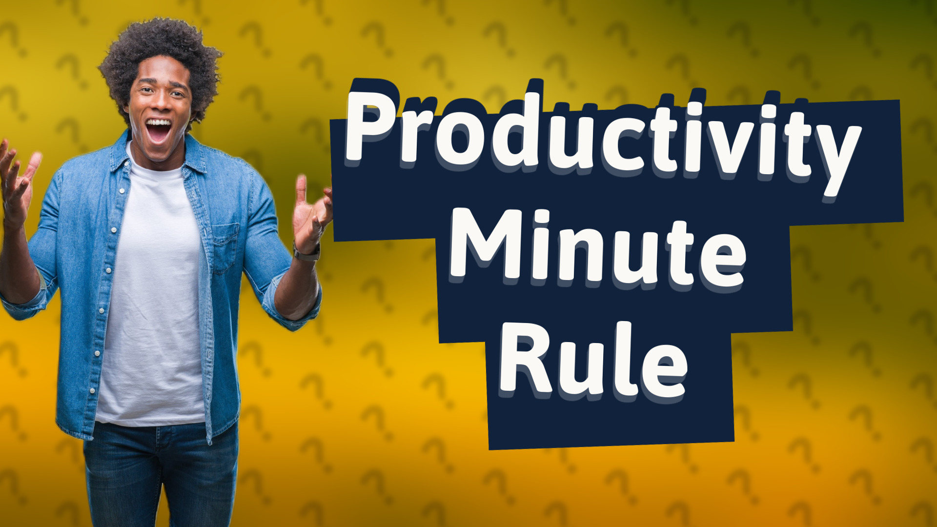 Productivity Minute Rule