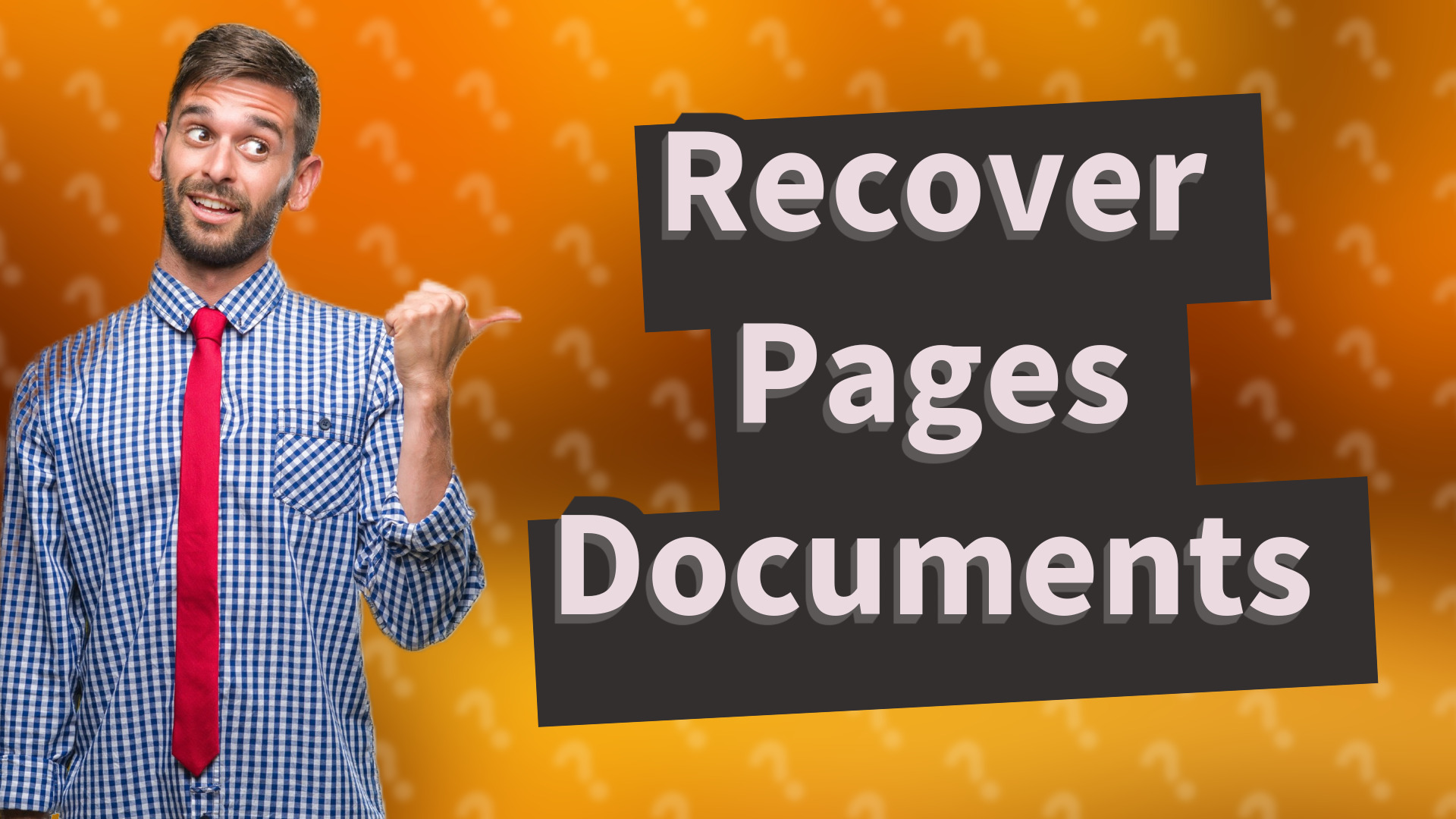 Recover Pages Documents