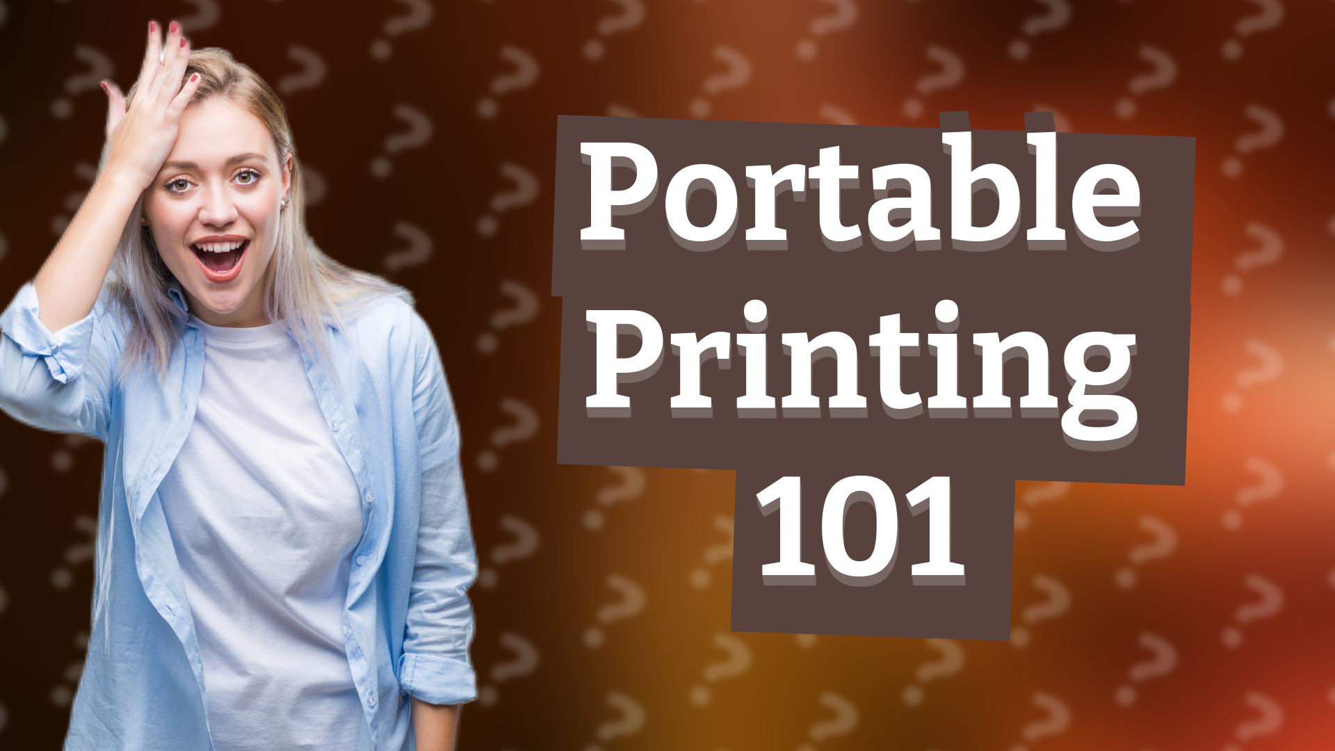 Portable Printing 101