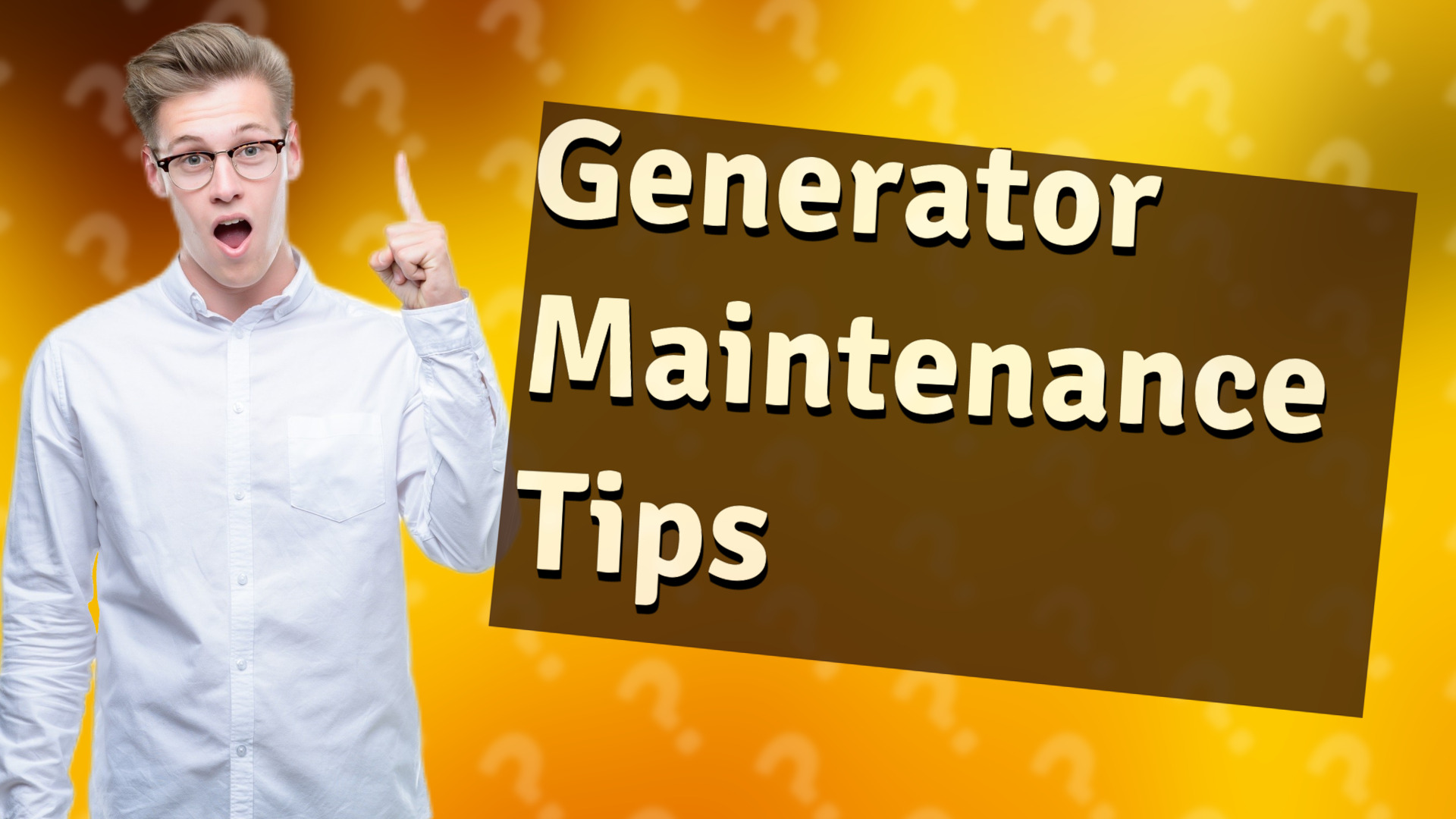 Generator Maintenance Tips