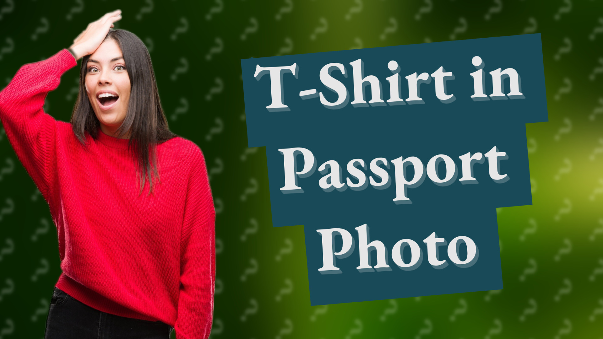 T-Shirt in Passport Photo