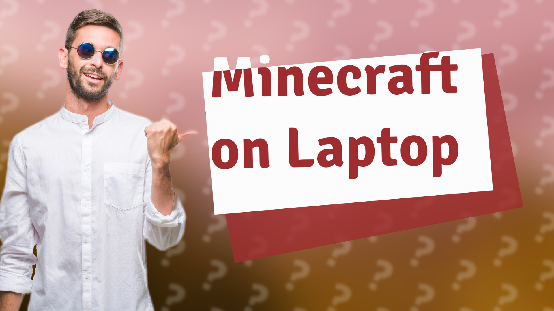 Minecraft on Laptop