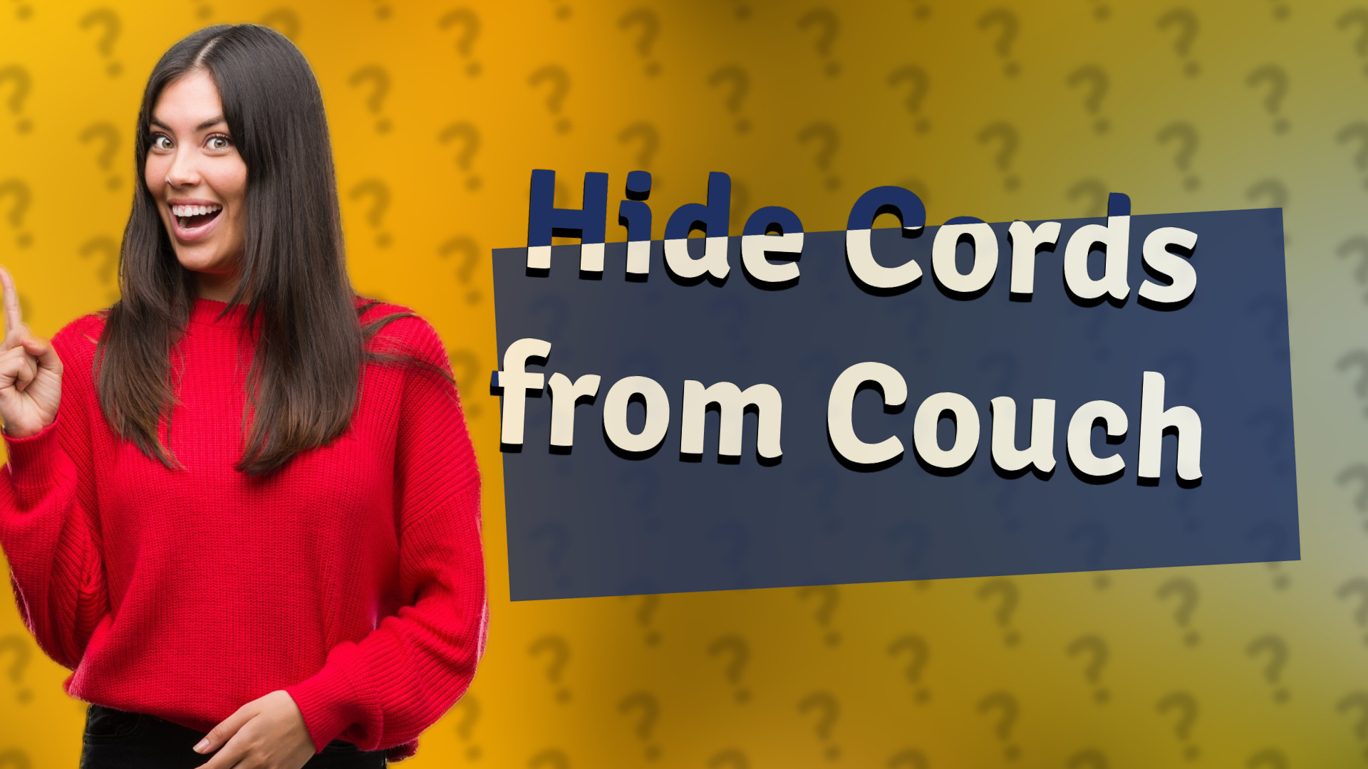 Hide Cords from Couch