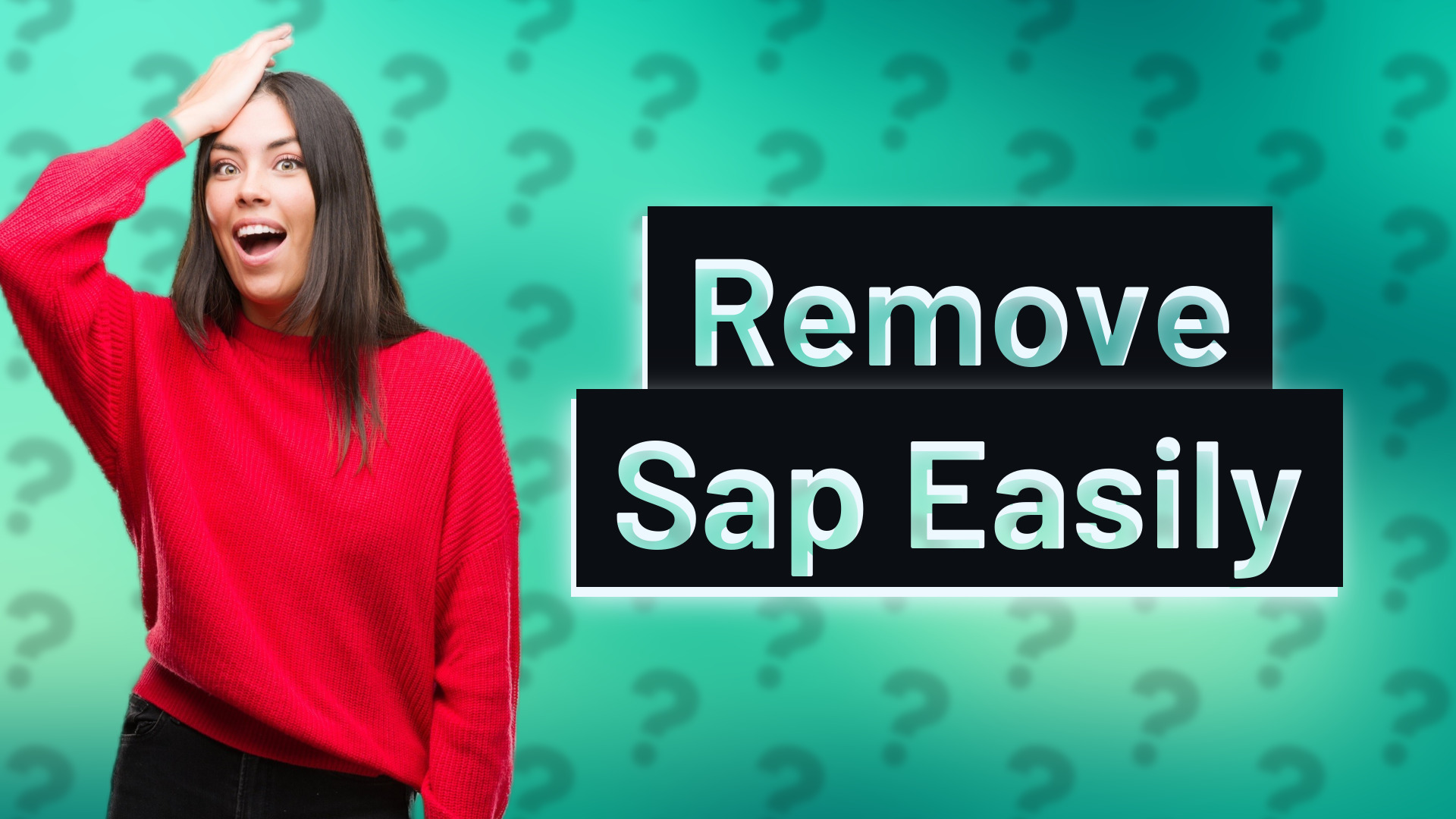 Remove Sap Easily
