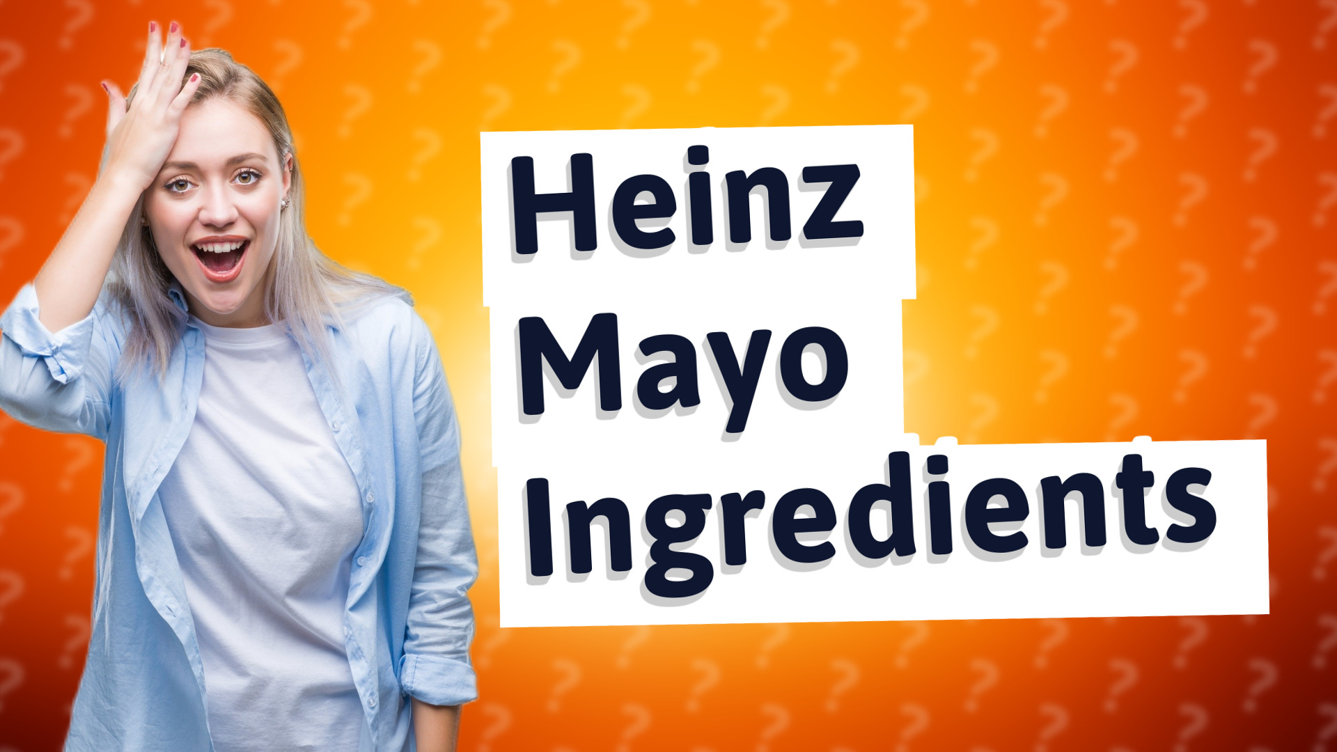 Heinz Mayo Ingredients