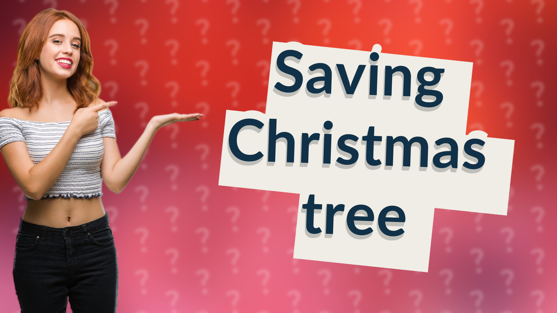 Saving Christmas tree