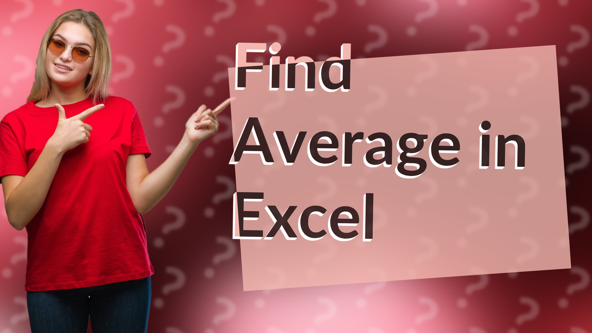 Find Average in Excel