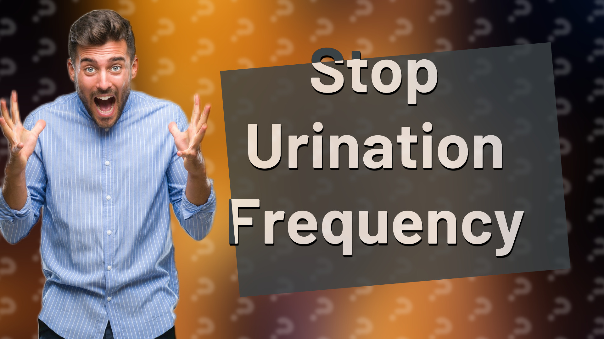 Stop Urination Frequency