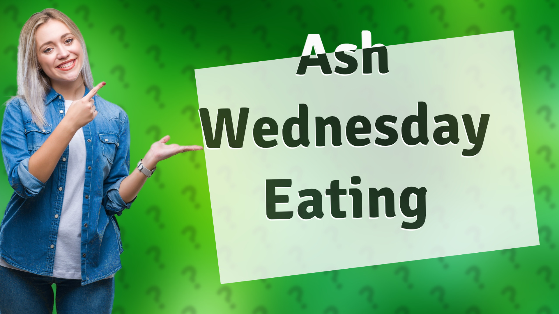 Ash Wednesday Eating