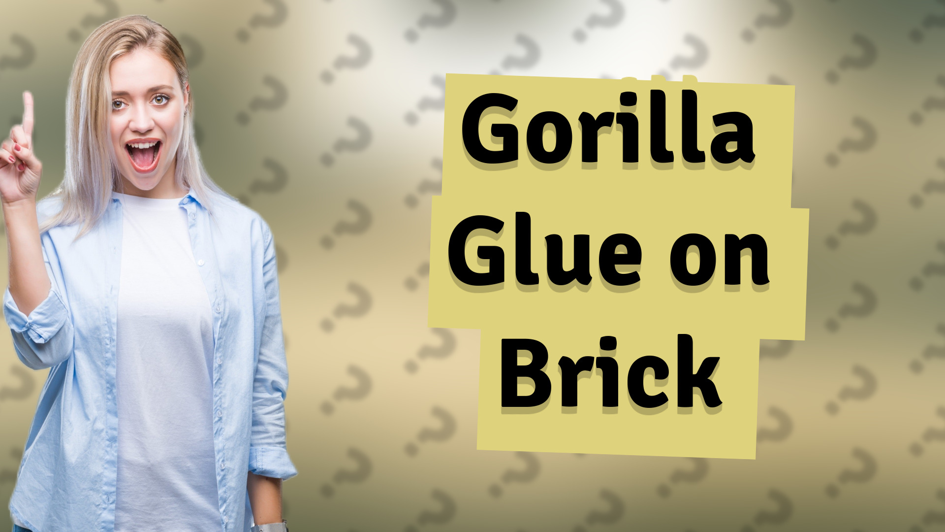 Gorilla Glue on Brick