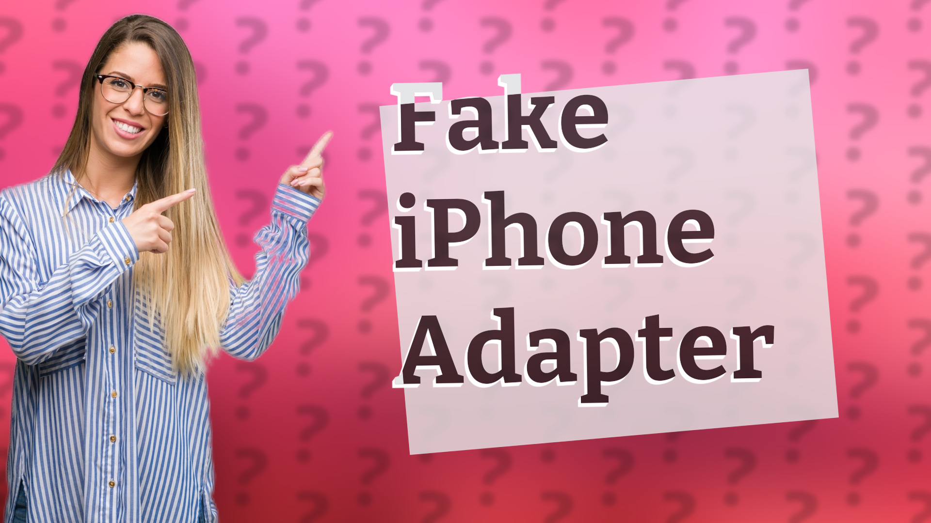 Fake iPhone Adapter