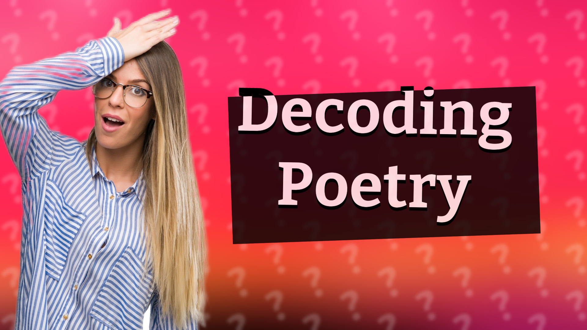 Decoding Poetry