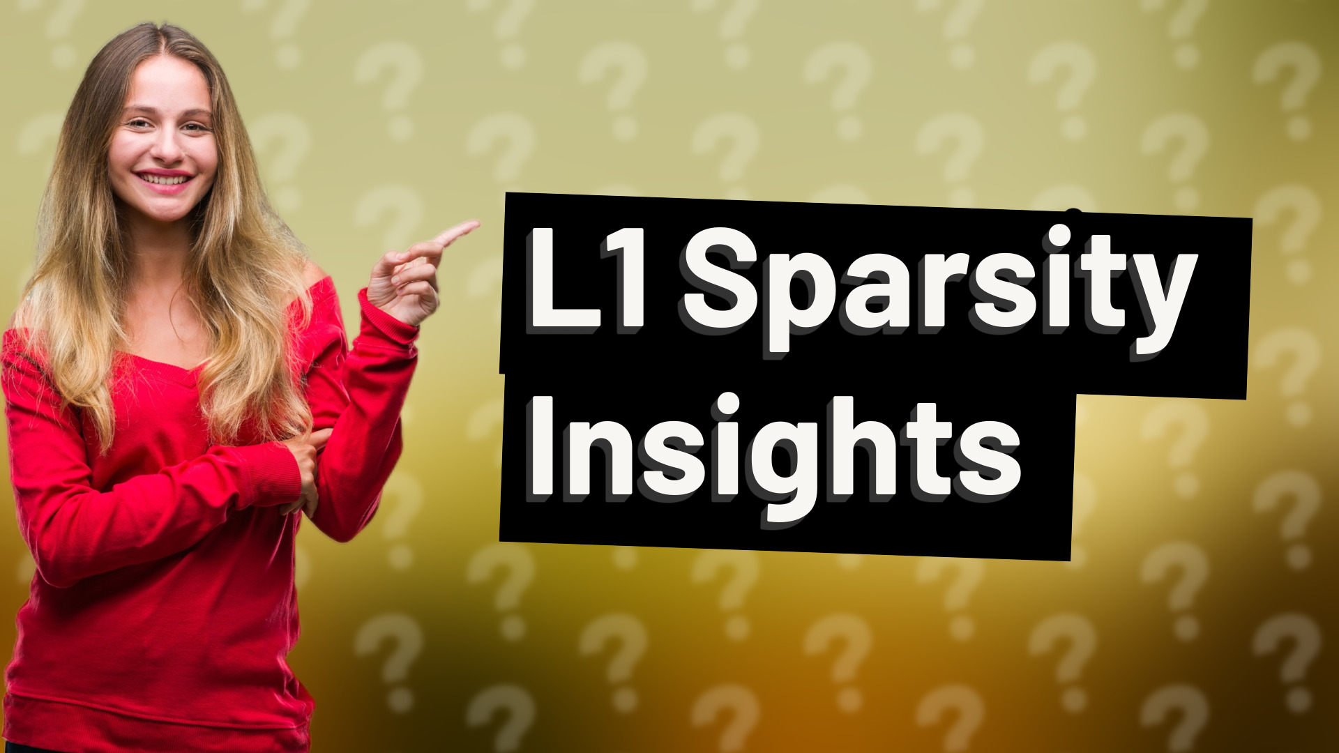L1 Sparsity Insights