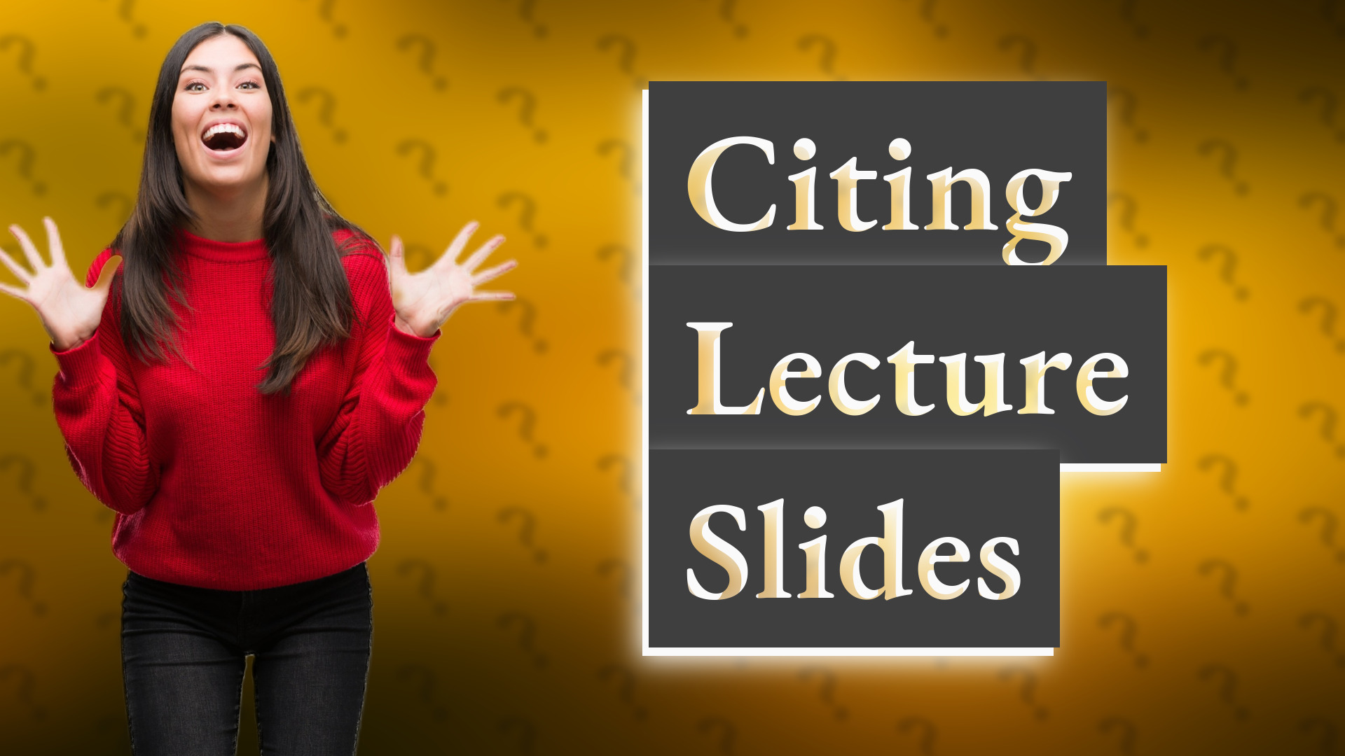 Citing Lecture Slides