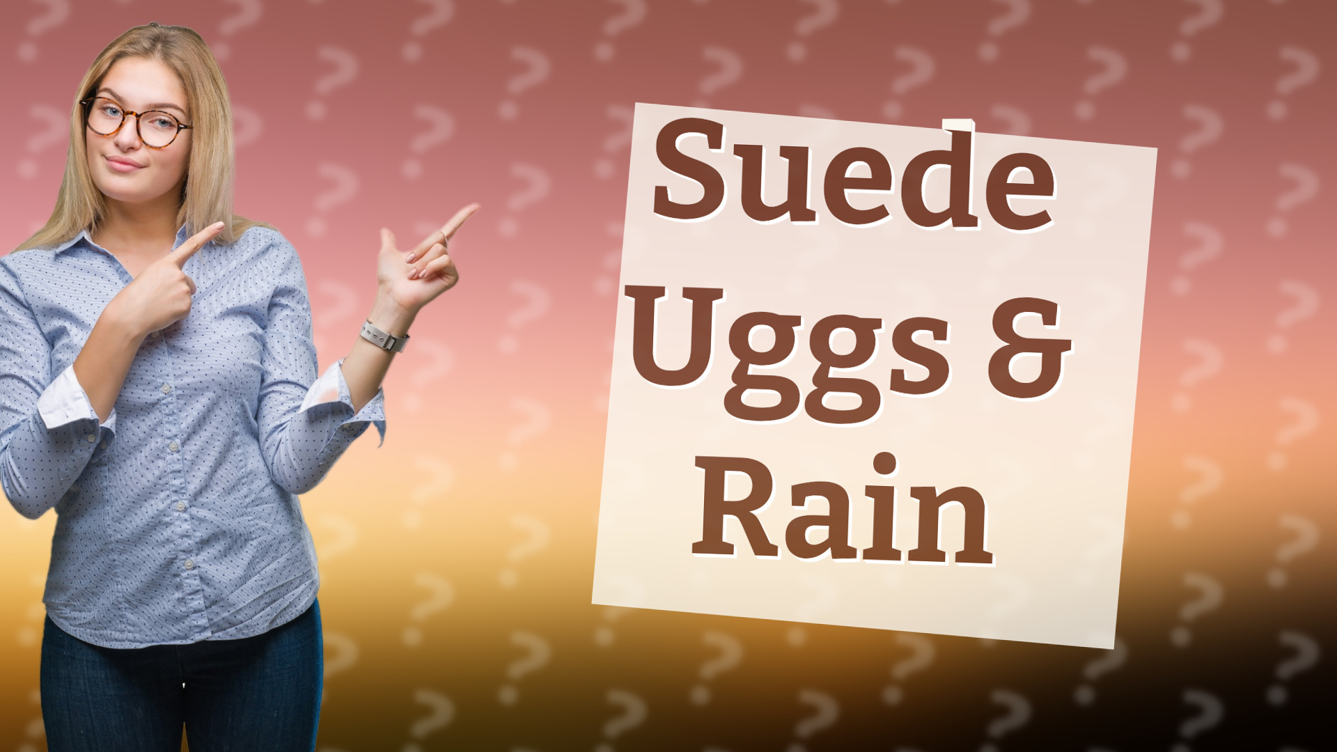 Suede Uggs & Rain