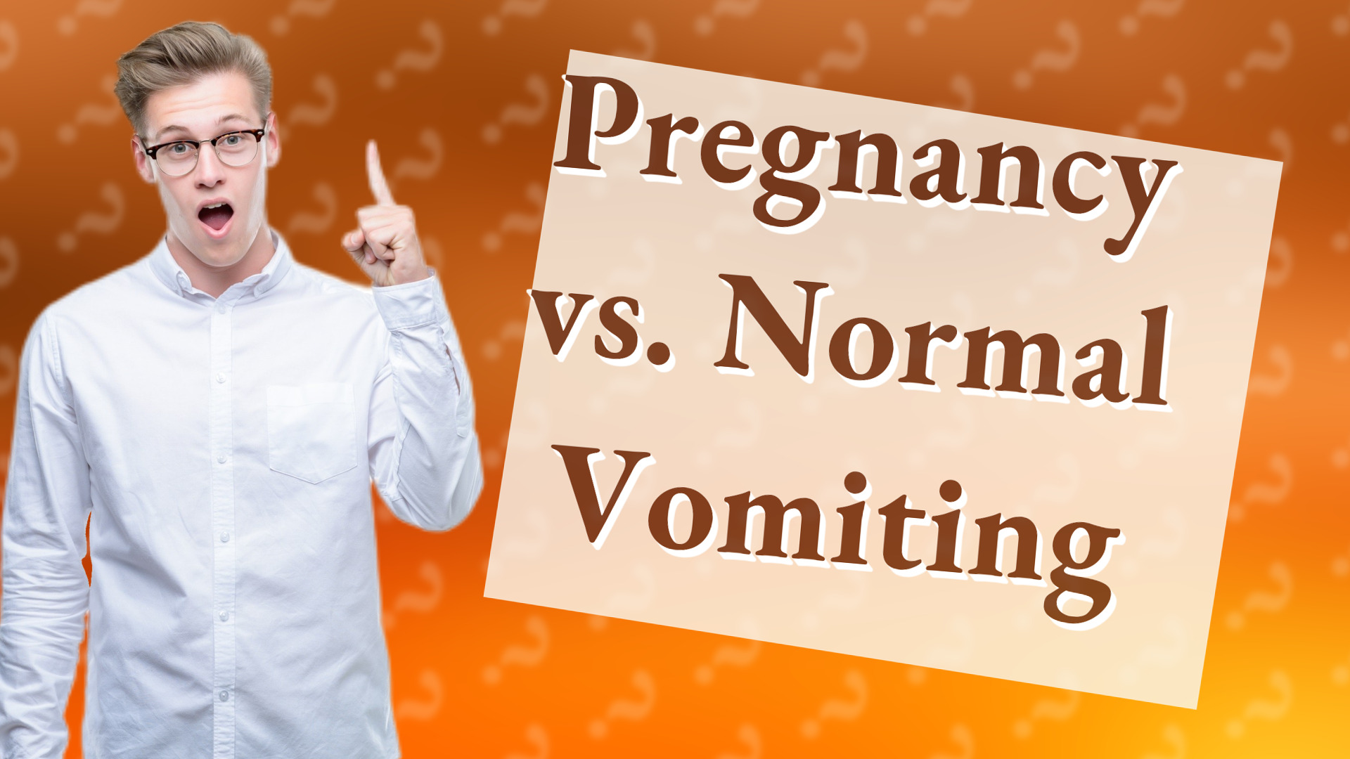Pregnancy vs. Normal Vomiting