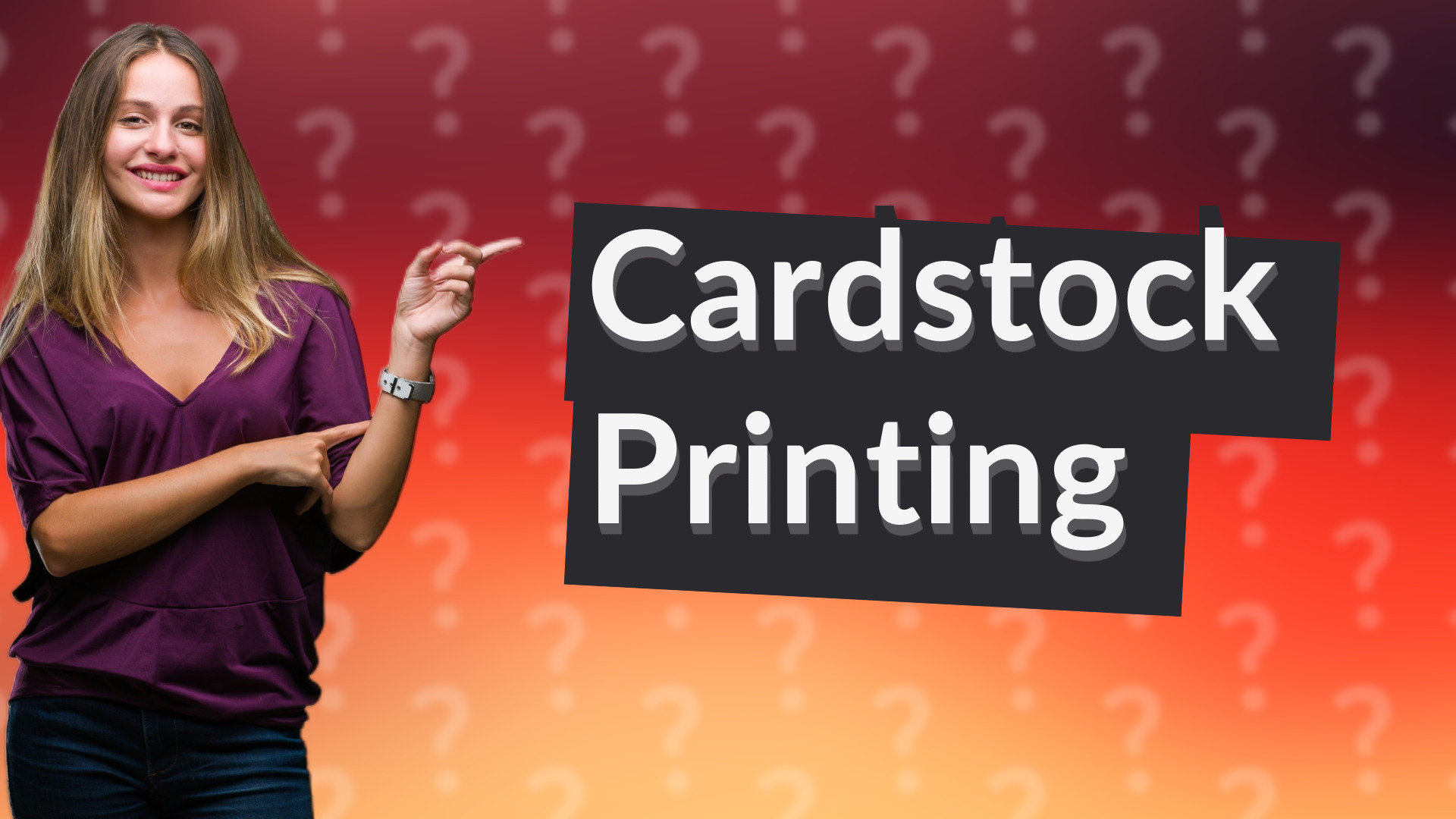 Cardstock Printing