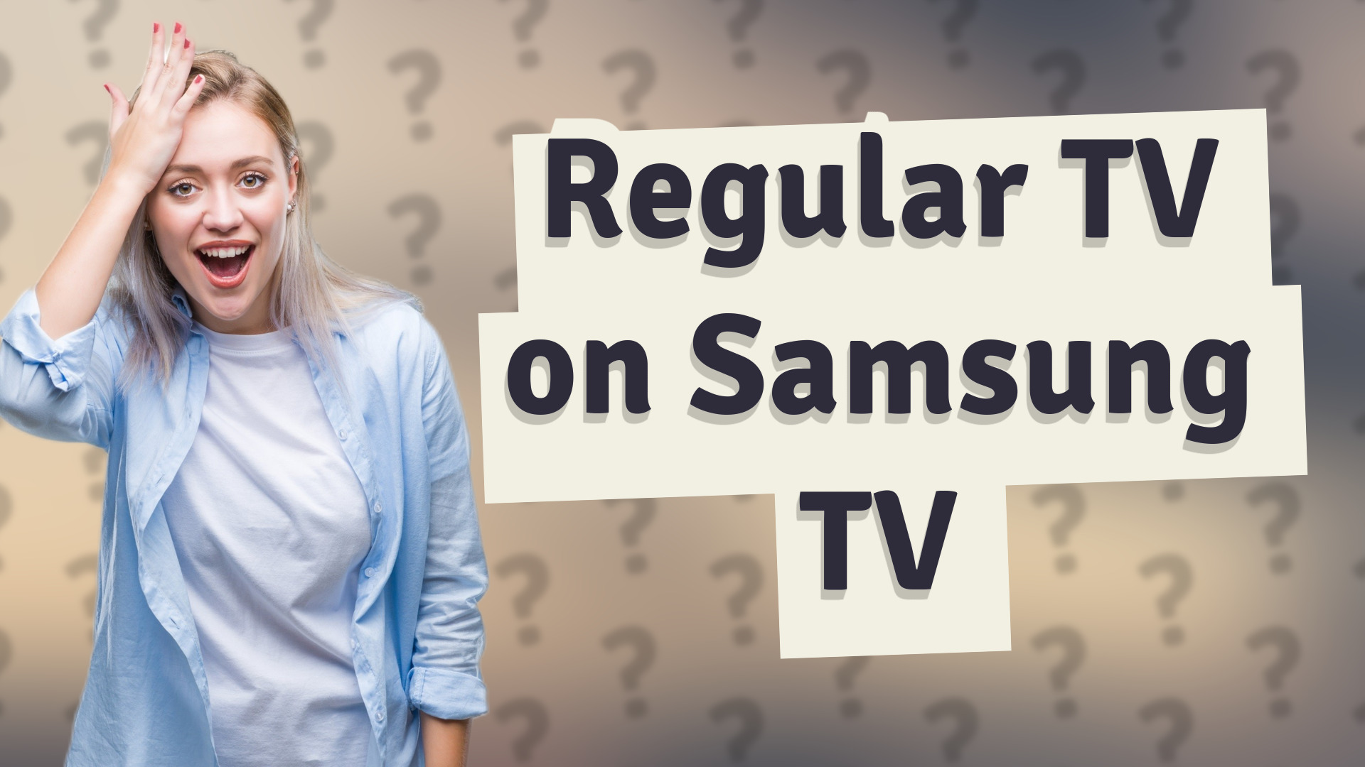 Regular TV on Samsung TV
