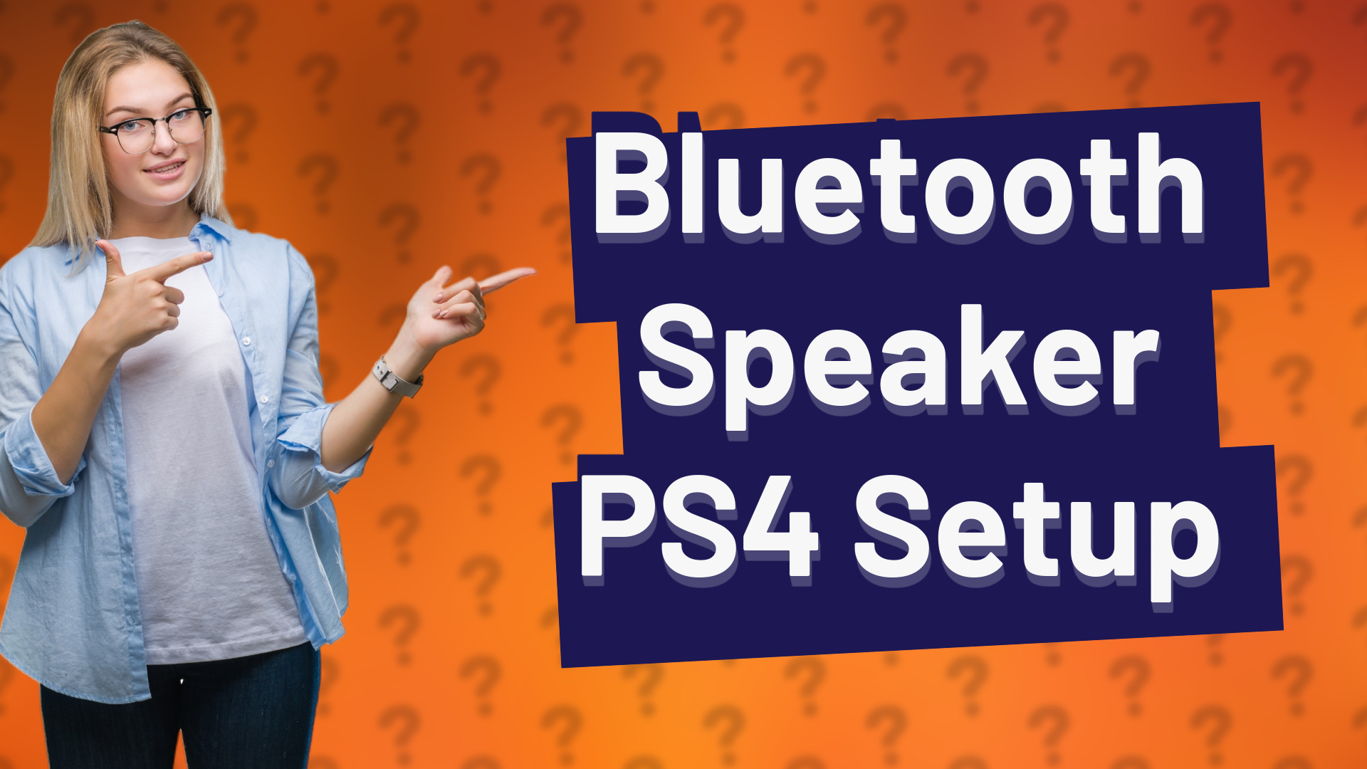Bluetooth Speaker PS4 Setup