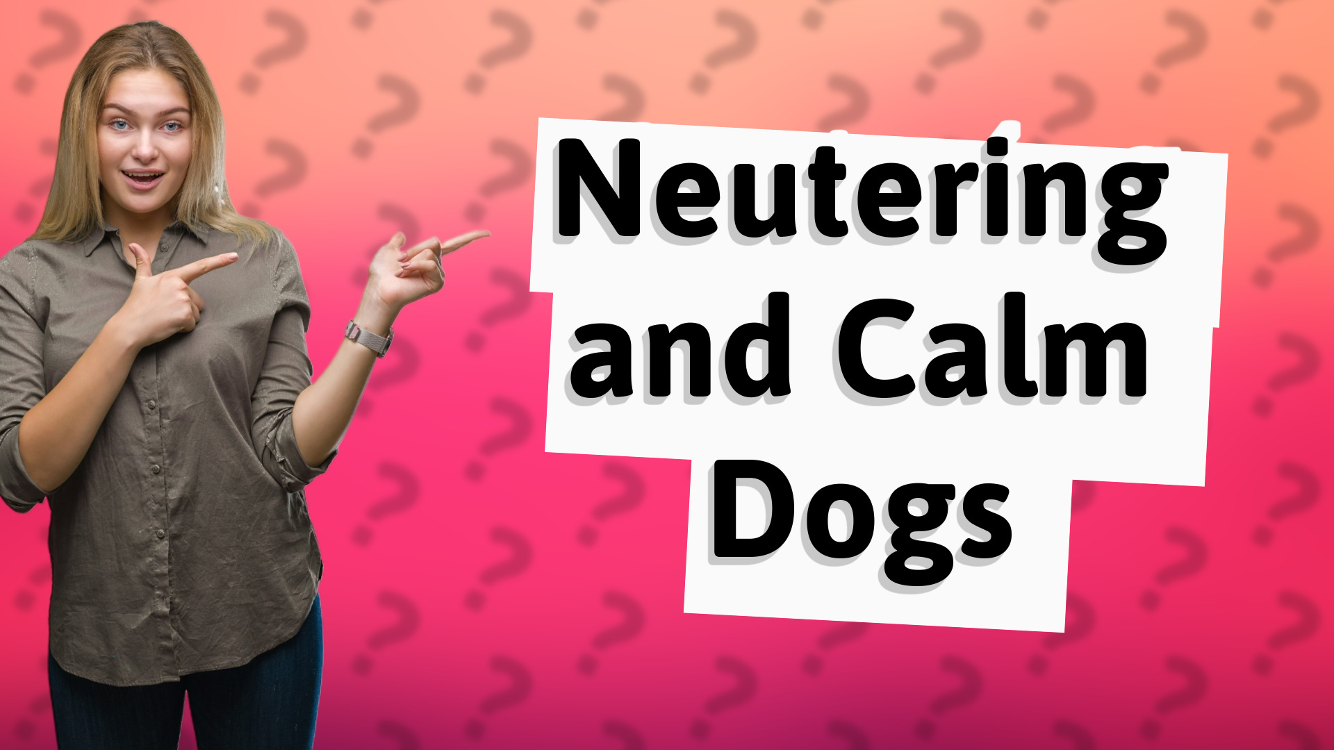 Neutering and Calm Dogs