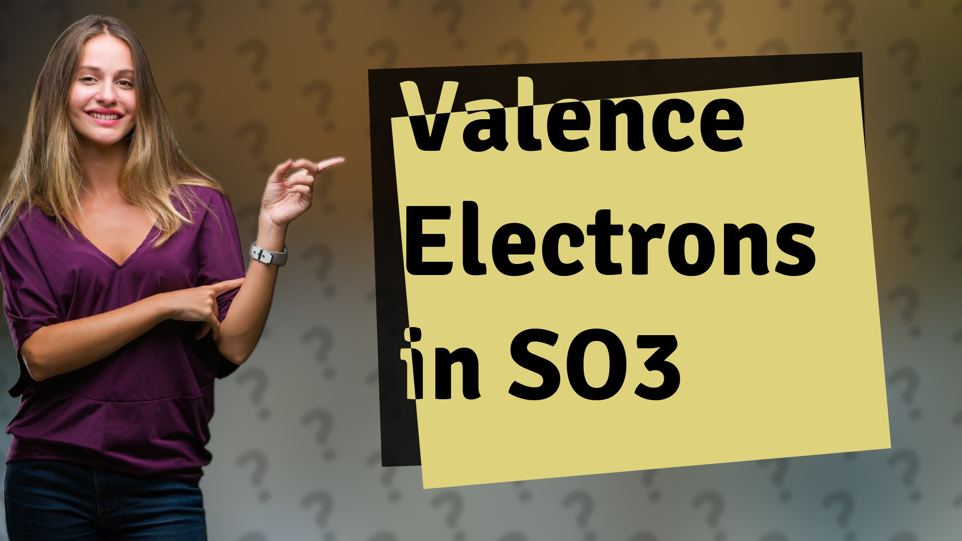 Valence Electrons in SO3