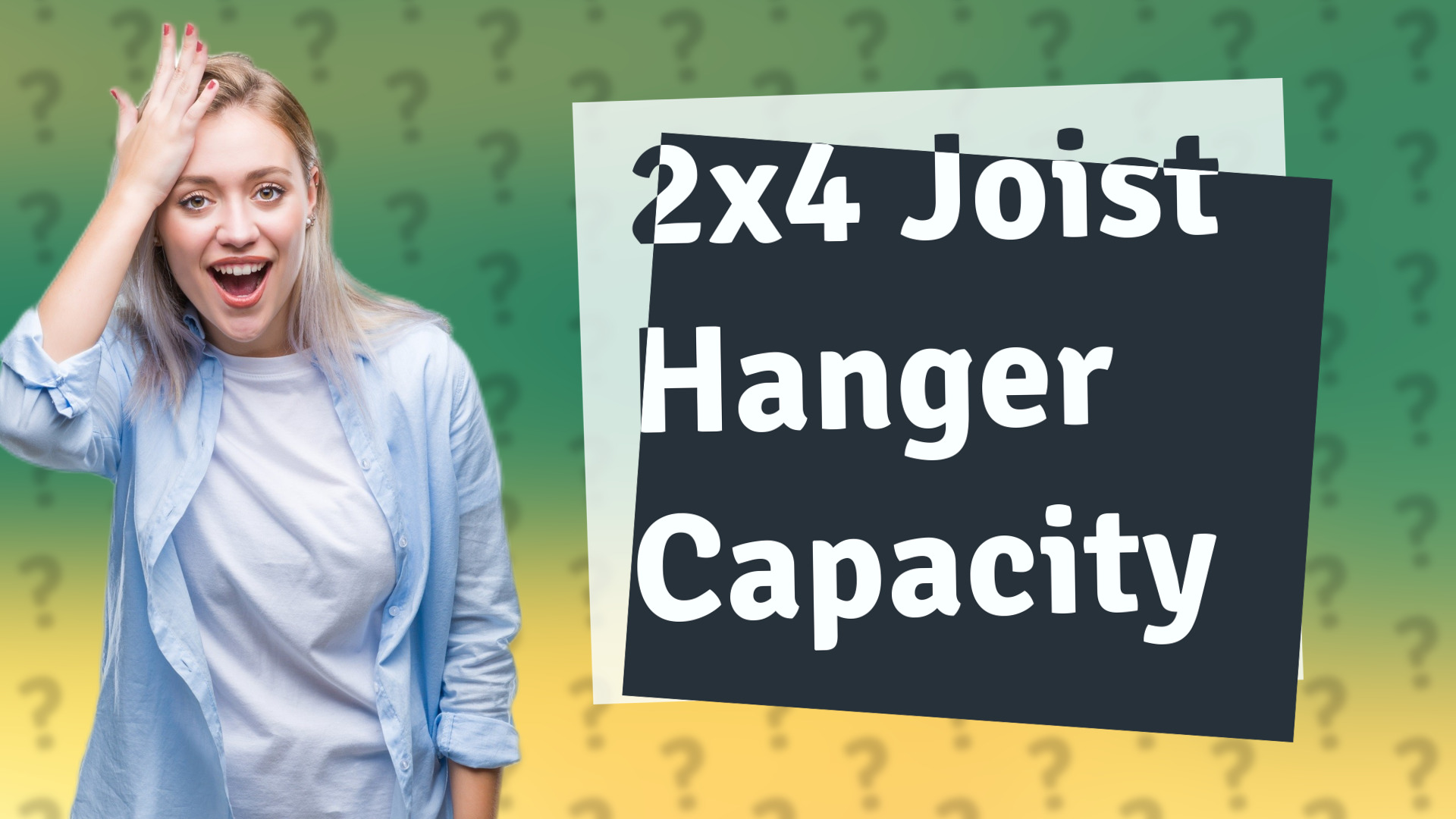 2x4 Joist Hanger Capacity