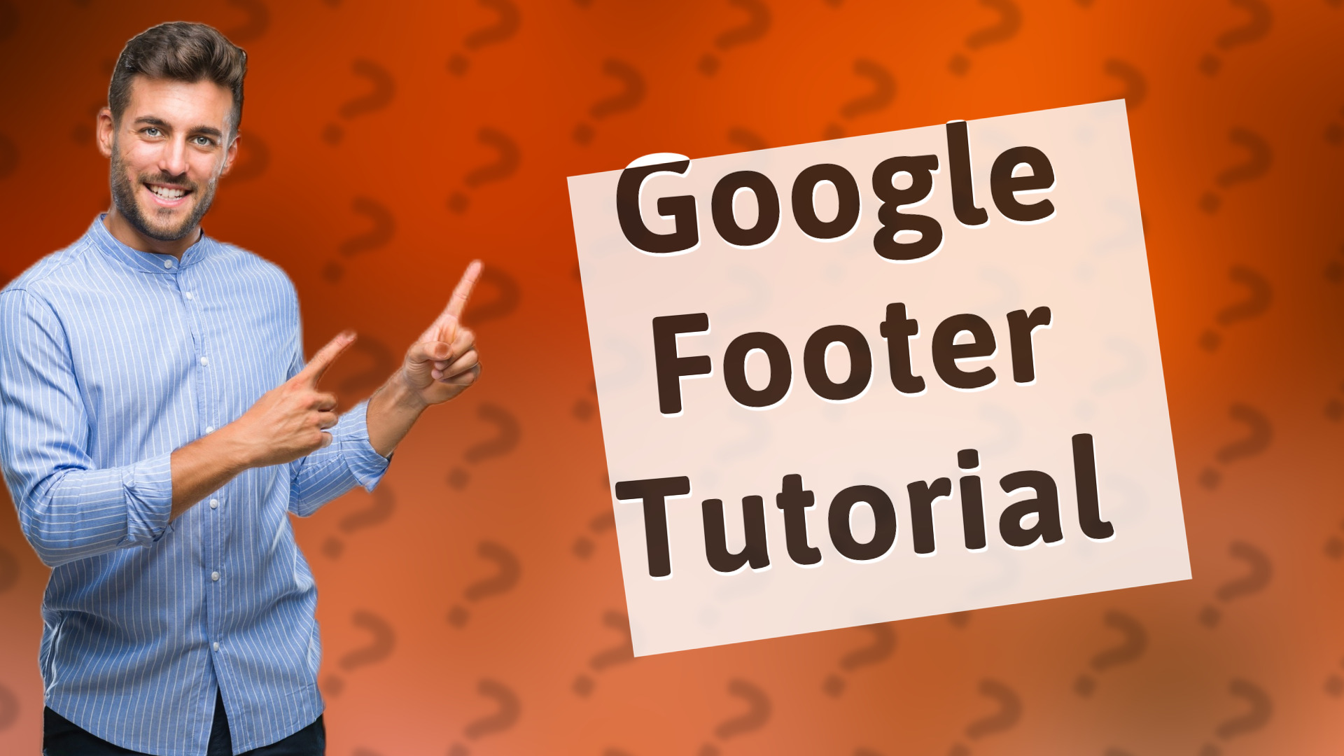 Google Footer Tutorial