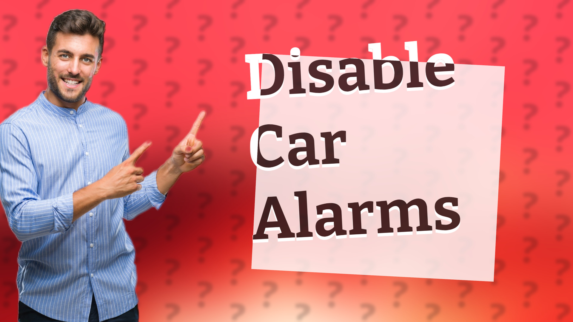 Disable Car Alarms