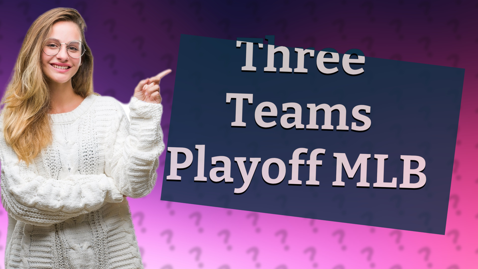 Three Teams Playoff MLB
